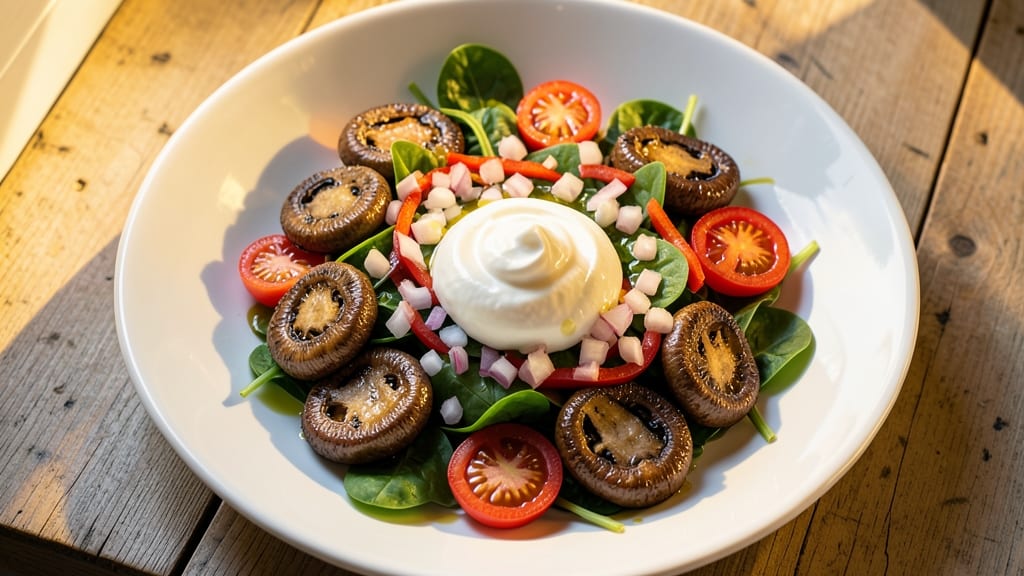 Button Mushroom Salad Recipe: Earthy Umami Bites with Creamy Herb Dressing
