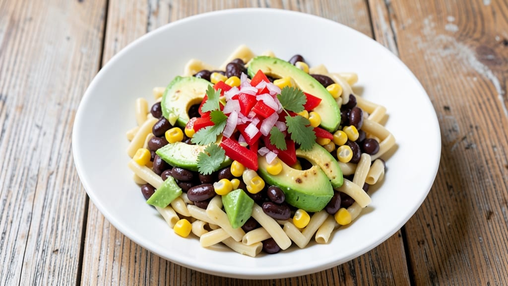 Black Bean And Corn Pasta Salad Recipe: Mexican-Inspired Protein-Packed Bite