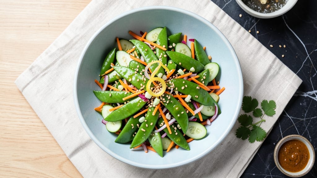 Asian Sugar Snap Peas Salad Recipe: Crisp-Tender Bites with Sesame-Lime Zing
