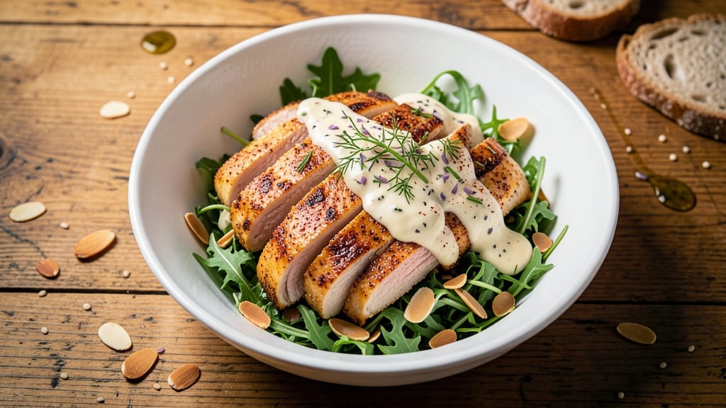 Buddha Bar Chicken Salad Recipe: Herb-Infused Cream Cheese Meets Toasted Almond Crunch