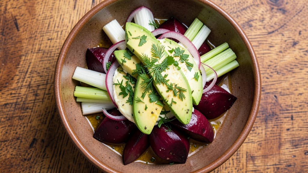 Best Beet Salad Recipe Ever: Earthy Sweetness With Crunchy Celery Crowns