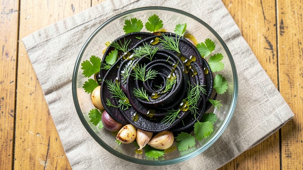 Black Radish Salad Recipe: Peppery Crunch Meets Creamy Herb Dressing Bliss