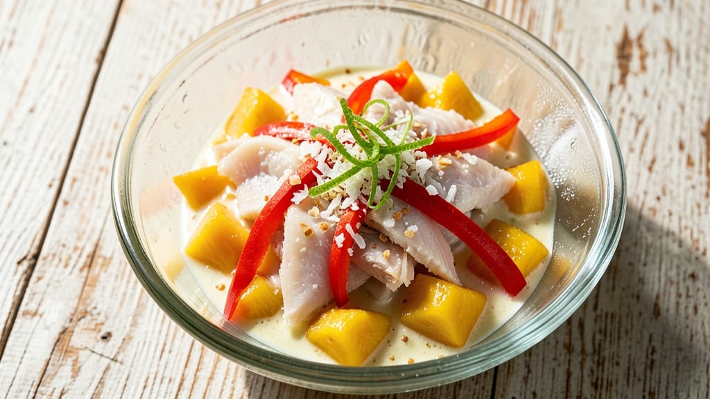 Bacalao Salad Hawaii Recipe: Tropical Crunch With Citrus-Marinated Cod