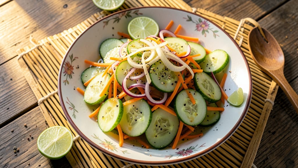 Asian Cucumber Salad Recipe Without Sesame Oil: Zesty Lime and Chili Crunch in 15 Minutes