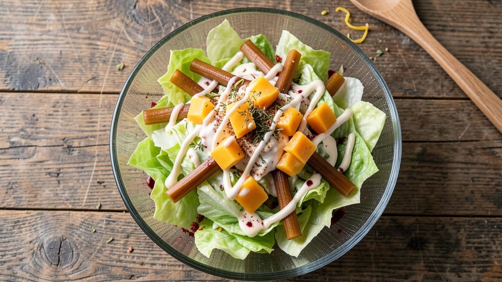 Best Salad Recipe To Go With Chili: Crisp Celery Crowns Over Creamy Cheddar Bliss