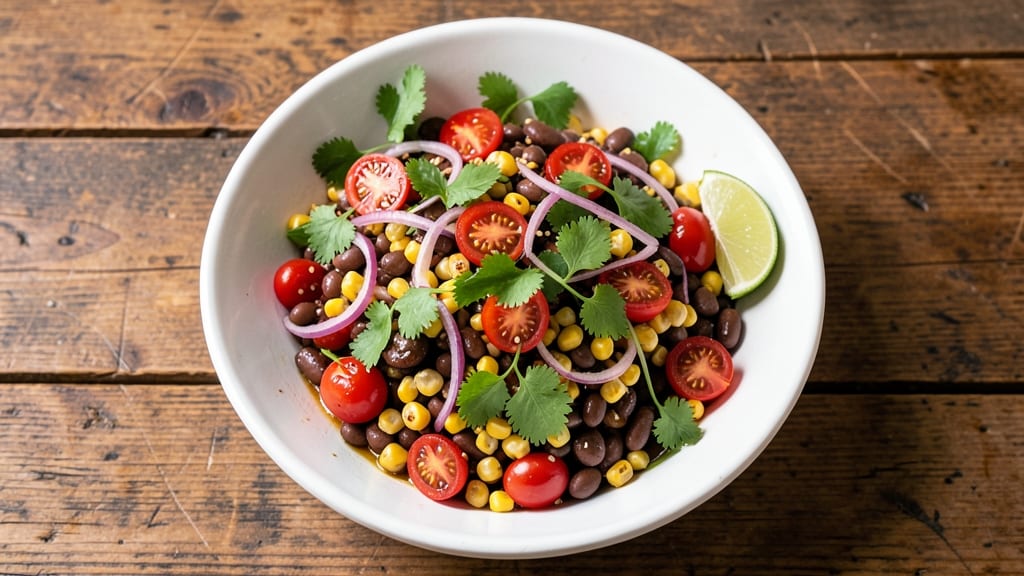Black Bean, Corn, Tomato, and Cilantro Salad Recipe: Zesty Lime and Herb Brightness in 20 Minutes