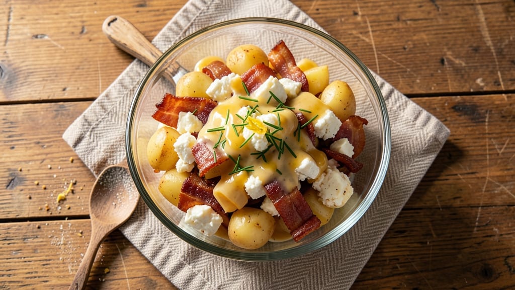 Bacon Cheddar Potato Salad Recipe: Smoky Bacon Bites and Melty Cheese Bliss