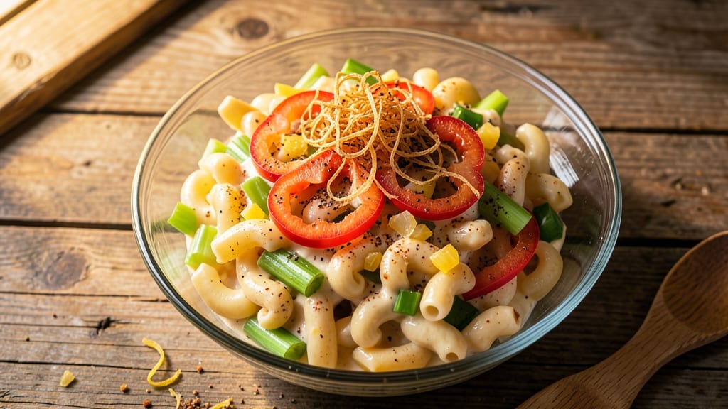 Cajun Macaroni Salad Recipe: Spicy Kick and Crispy Celery Crowns