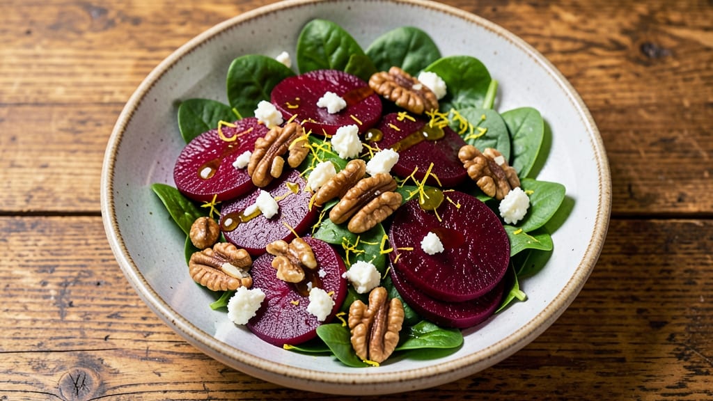Beet Salad Recipe Using Canned Beets: Sweet Earthy Bites With Crispy Walnut Topping
