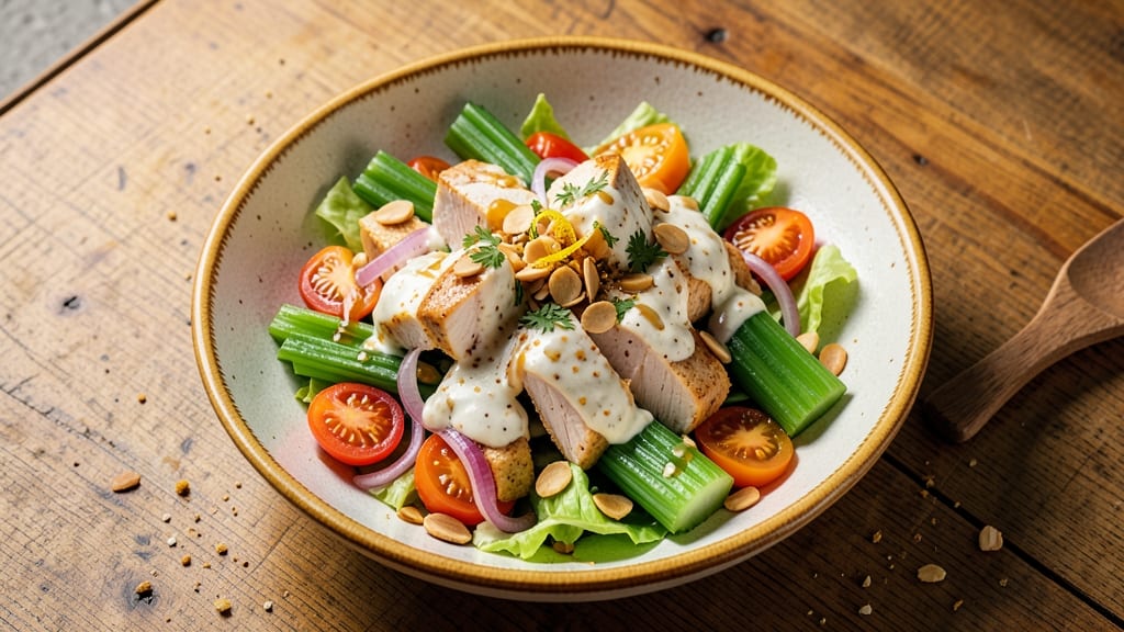 Café At Pharr Curry Chicken Salad Recipe: Spiced Yogurt Dressing With Crunchy Celery Crowns