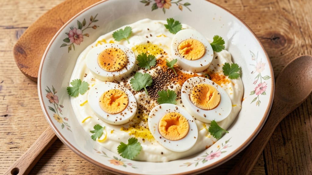 Indian Boiled Egg Salad Recipe: Spiced Yogurt Creaminess With Crunchy Toasted Cumin