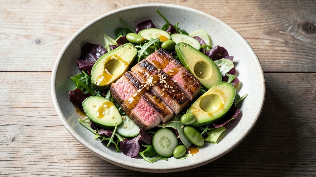 BJ's Ahi Tuna Salad Recipe: Smoky Soy-Ginger Crunch Meets Creamy Avocado Bliss