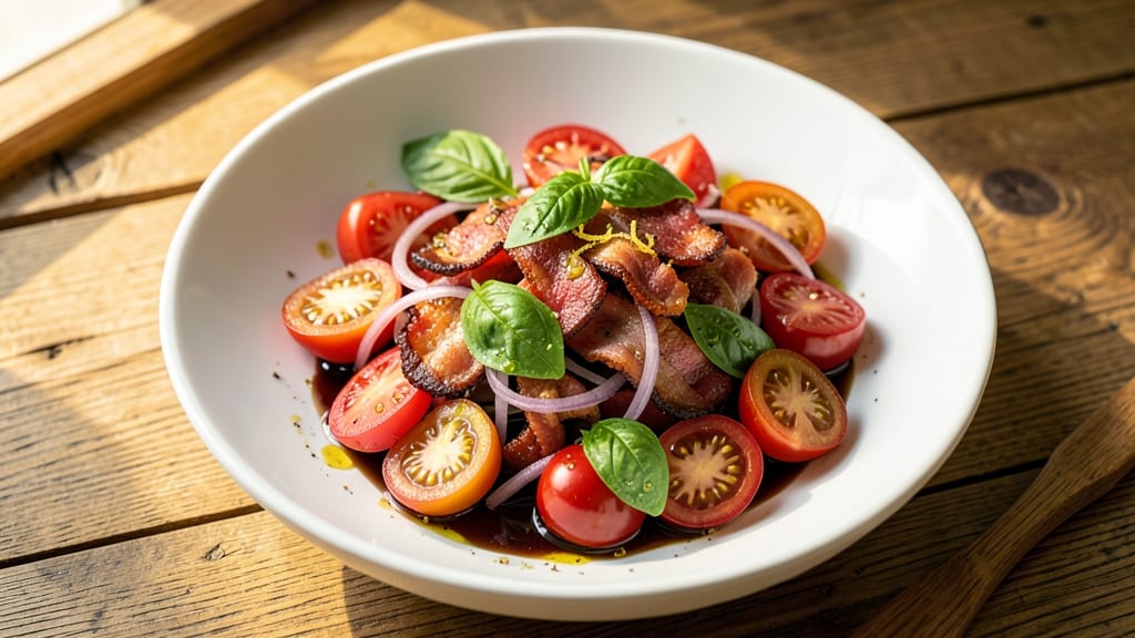 Bacon Tomato Salad Recipe: Smoky Crunch Meets Sweet Vine-Ripened Bites