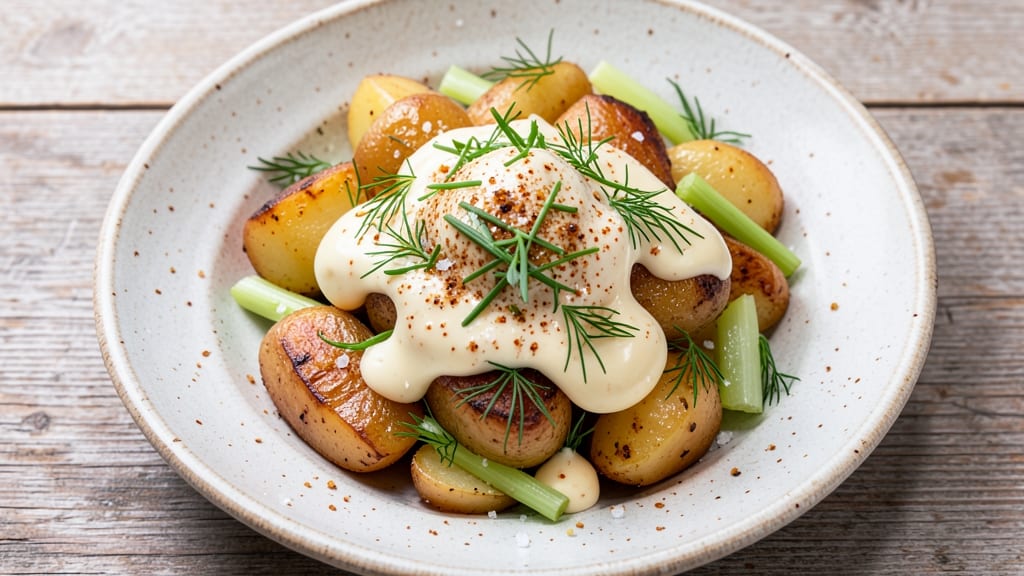 Best Warm Potato Salad Recipe With Mayonnaise: Velvety Mayonnaise-Bound Warm Spuds
