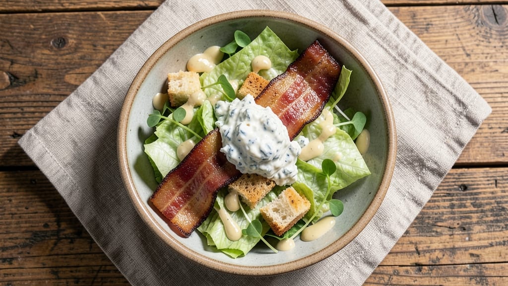 BLT Wedge Salad Recipe: Smoky Bacon Crunch Over Creamy Blue Cheese Bliss