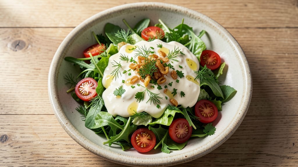 Bonefish Grill House Salad Recipe: Herb-Infused Cream Cheese Dressing With Crunchy Walnut Topping