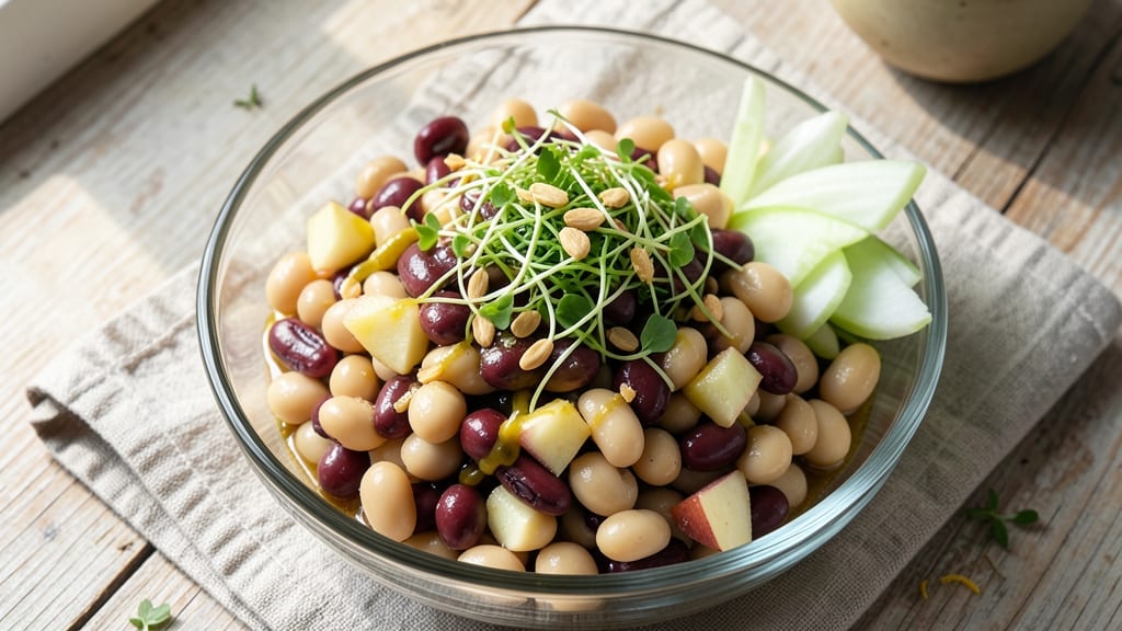 Bean Salad Recipe With Apple Cider Vinegar: Zesty Tang and Crisp Celery Crowns
