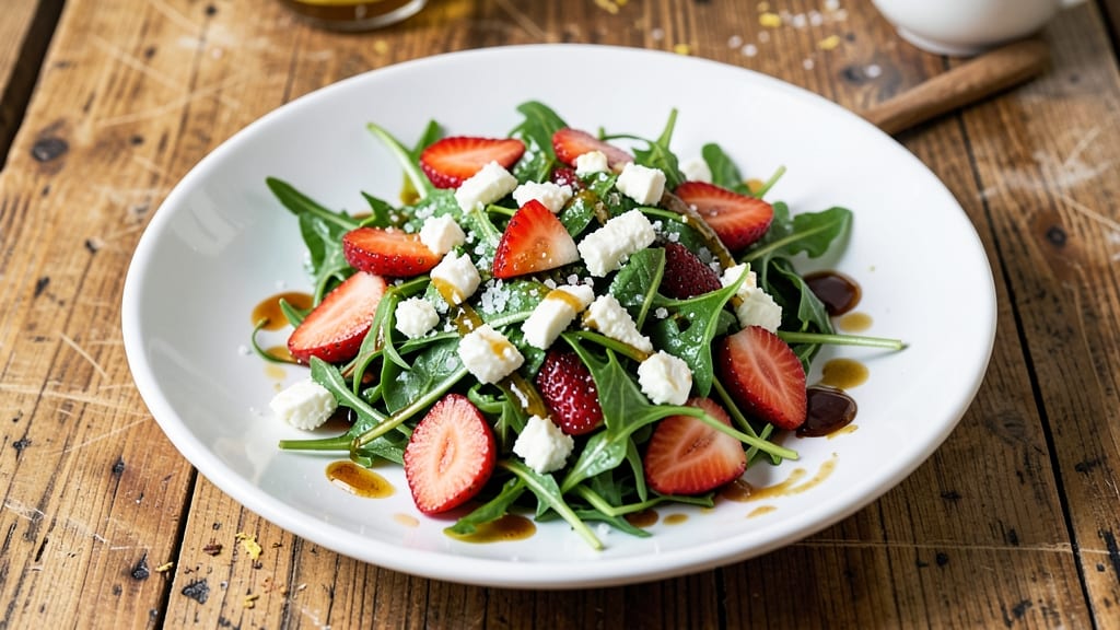 Arugula Strawberry Feta Salad Recipe: Bright Bite of Sweet-Tart Crunch