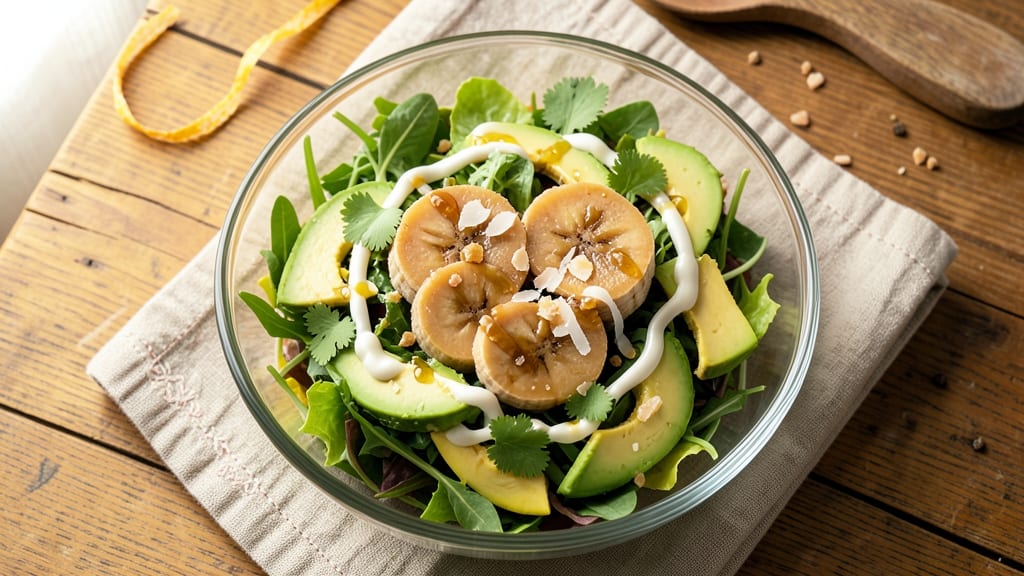 Banana Heart Salad Recipe: Sweet Banana and Creamy Herb Surprise