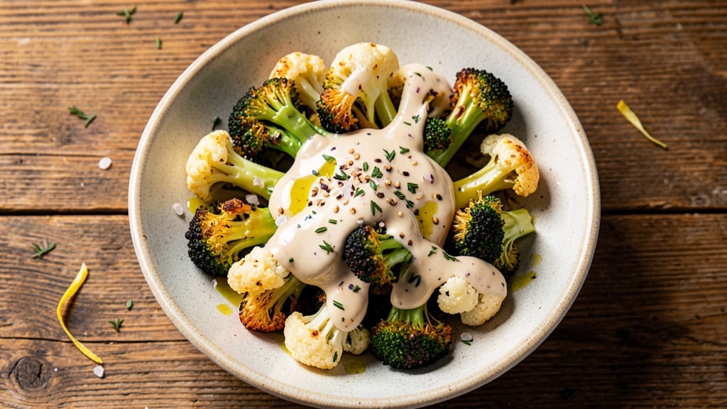 Broccoli and Cauliflower Salad Recipe With Ranch Dressing: Crisp-Tender Veggies and Creamy Coating