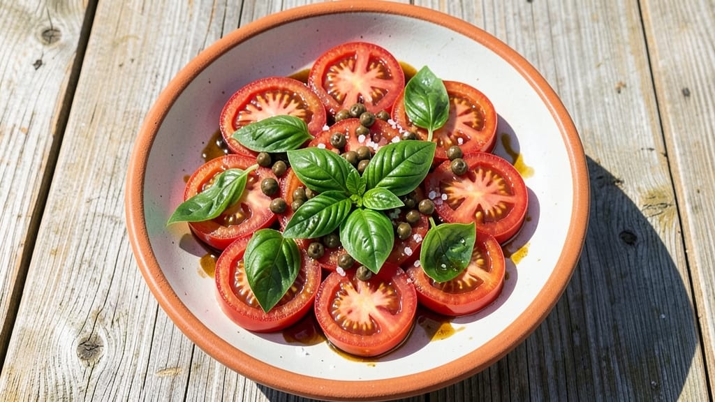 Authentic Italian Tomato Salad Recipe: Bright Pesto-Dressed Freshness
