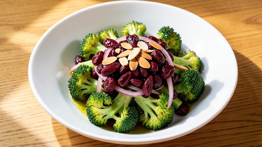 Broccoli Cranberry Almond Salad Recipe: Sweet-Tart Balance With Crunchy Texture