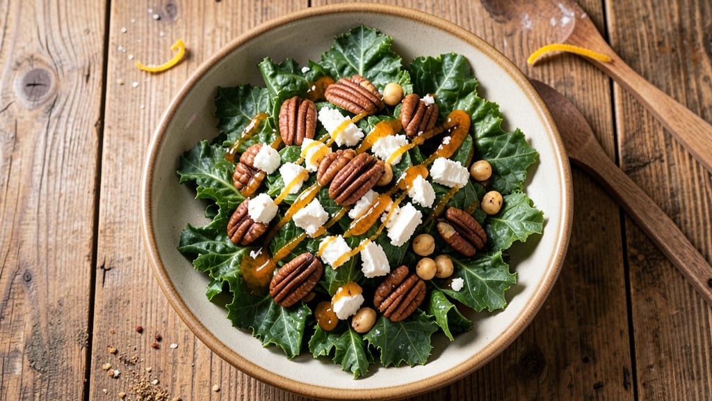 Bandera Emerald Kale Salad Recipe: Emerald Greens Meet Sweet-Tart Citrus Vinaigrette