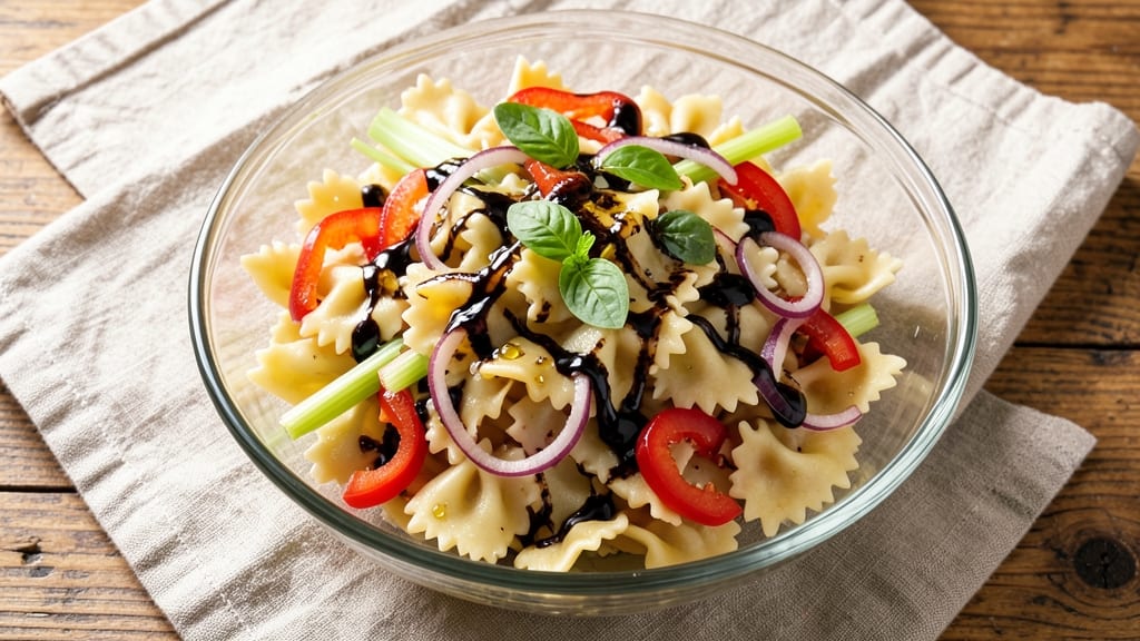 Balsamic Vinaigrette Pasta Salad Recipe: Bold Bite with Tangy, Crisp Celery Crowns