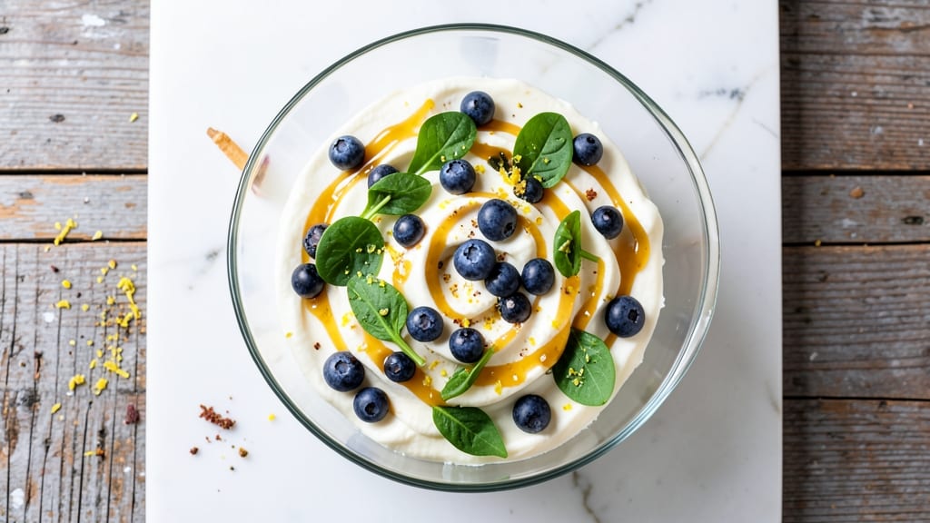 Blueberry Salad Dessert Recipe: Sweet-Tart Berry Bliss With Cream Cheese Swirl