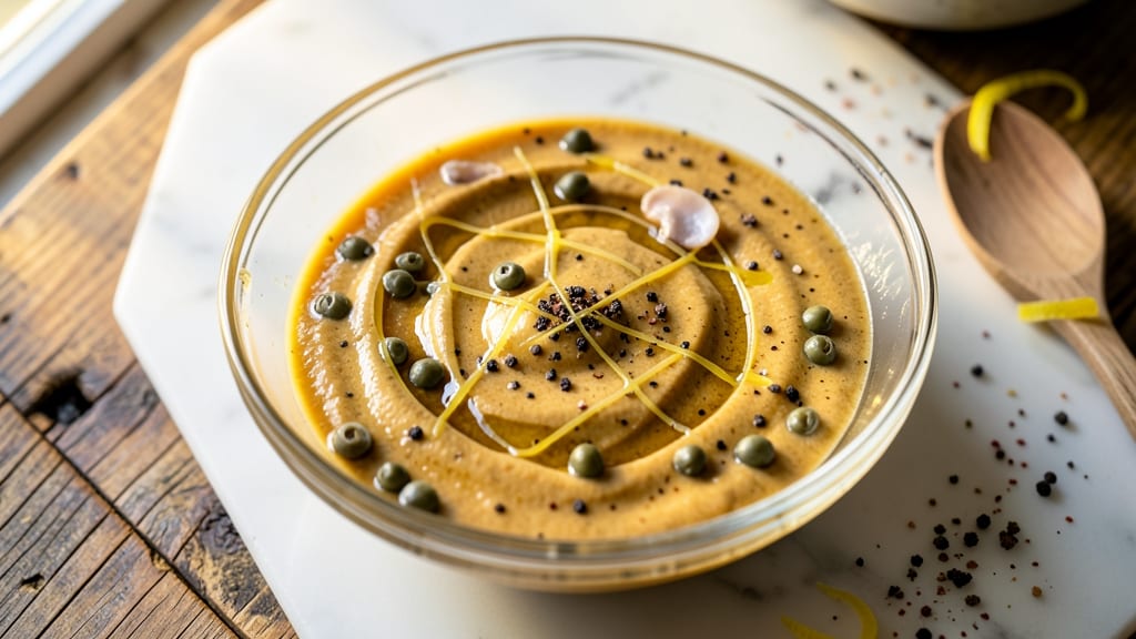 Caesar Salad Dressing Recipe With Capers: Briny Depth and Creamy Anchovy Harmony