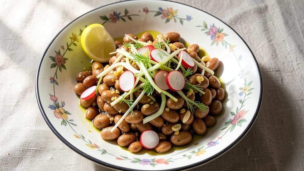 Borlotti Beans Salad Recipe: Earthy Sweetness With Crisp Vegetable Crowns