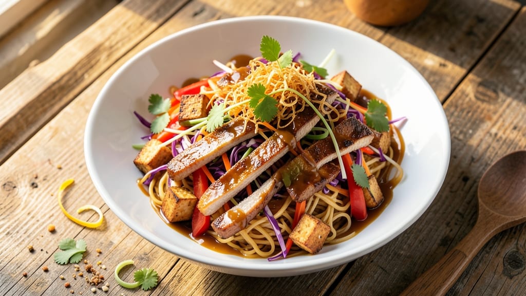 Asian Crispy Noodle Salad Recipe: Wok-Tossed Crunch With Peanut-Lime Zing