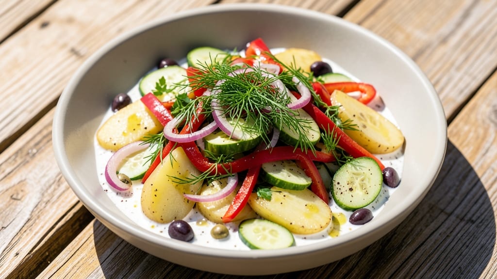 Greek Potato Salad Recipe Tarpon Springs: Tarpon Springs-Style Crunch With Lemon-Herb Zing